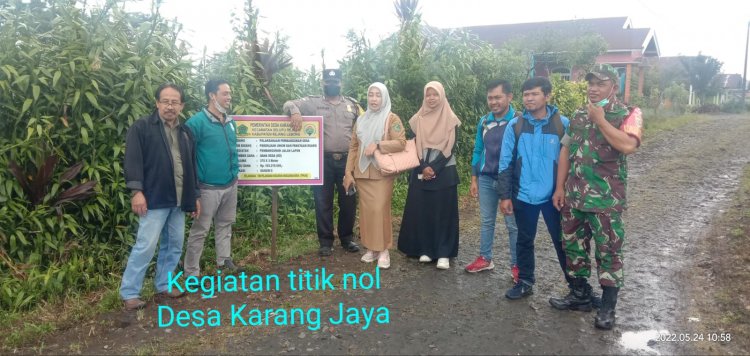 Pemerintah Desa Karang Jaya Laksanakan Kegiatan Titik Nol