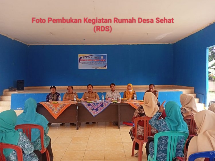 Kantor Kecamatan Tanjung Tebat Menggelar Pelatihan Rumah Desa Sehat (RDS)